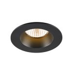 SLV New Tria 68 Spot Aluminium Zwart Rond 8.3W 460lm 38D - 927 Zeer Warm Wit | Zaagmaat 68mm -  Beste Kleurweergave - Dimbaar 