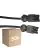 Voordeelpak 50x Noxion GST - Compatibel Verlengkabel Zwart - Mannelijk + Vrouwlijk - 3m - 3 pole 1,5mm2