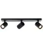 Brilliant Marty Plafondlamp Aluminium Zanderig Zwart 15W 1050lm - 830 Warm Wit | Incl. 3x GU10